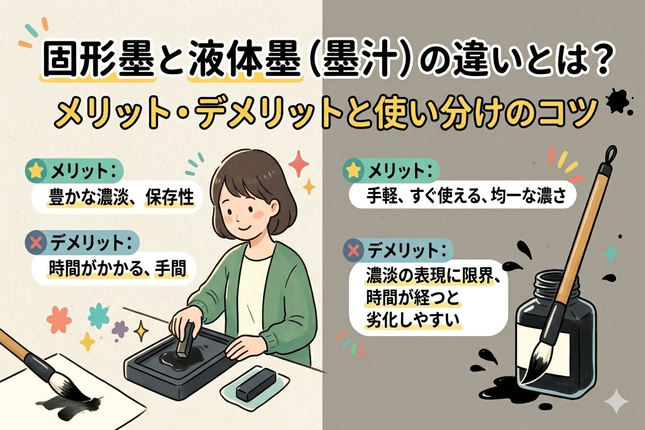 固型墨と墨液