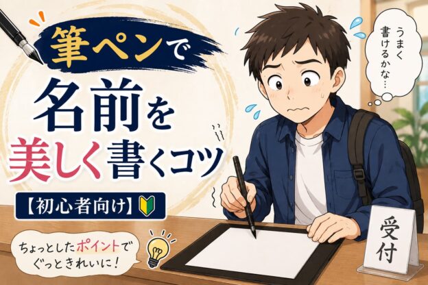 筆ペンで名前を美しく書くコツ【初心者向け】